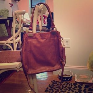 Tan leather Cole Haan purse